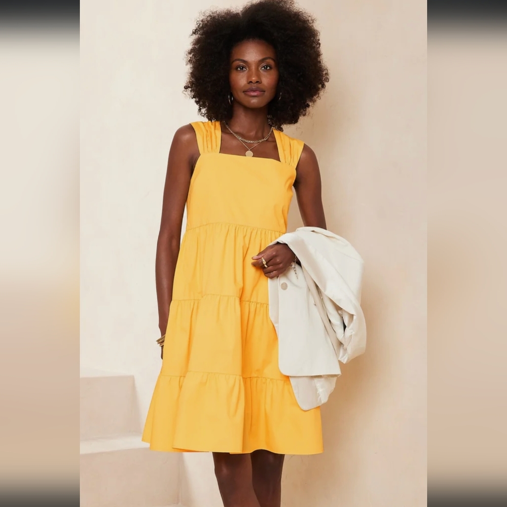 Banana republic factory poplin dress